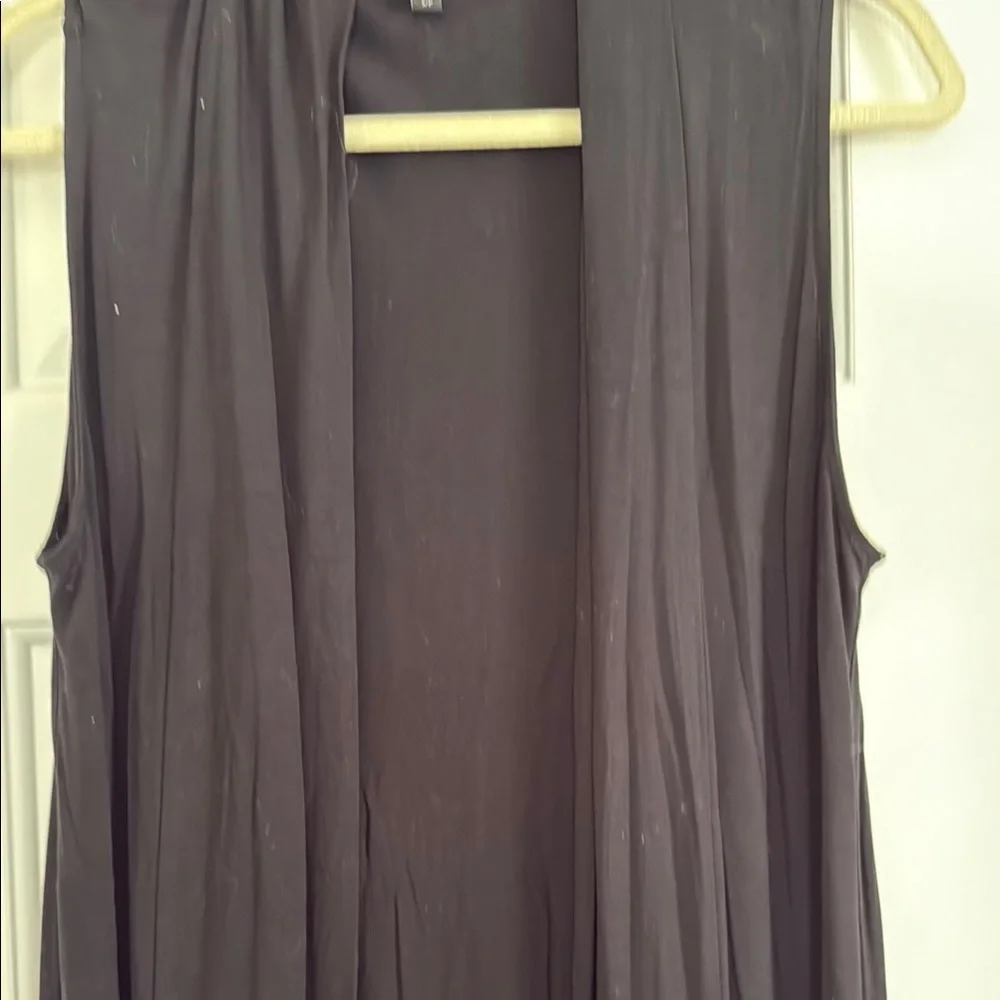 Eileen Fisher Black Sleeveless vest - Picture 2 of 9